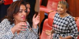 File image of Nairobi Women Rep Esther Passaris and nominated Senator Karen Nyamu.